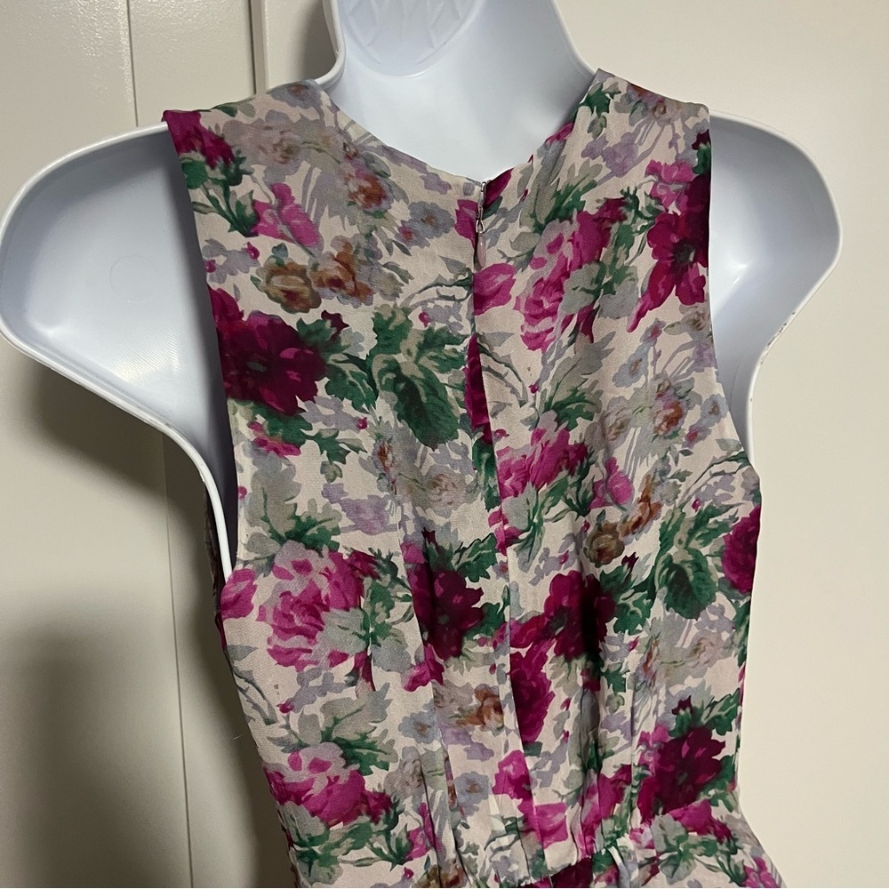 Anthropologie Sundance Champs De Fleur Floral Ruffle Maxi Dress Size 2 Petite - Picture 6 of 9
